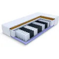 Fdm - Matratze 90x200 Taschenfederkern 7 Zonen Kokos H2 H3 Voyager 24 Cm Jersey Bezug