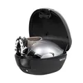 Topcase Shad SH34 Schwarz-Kohlefaser 34l mit Halterung (für 1 Integralhelm + Zu