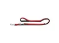 Hunter Verstellbare Führleine Neopren rot/ schwarz 1,5 cm, 2 m