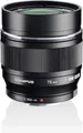 Olympus M.Zuiko Digital ED 75mm F1.8 Objektiv, lichtstarke Festbrennweite, geeignet für alle MFT-Kameras (Olympus OM-D & PEN Modelle, Panasonic G-Serie), schwarz