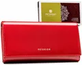 Elegante Damen-Geldbörse aus Leder mit Druckknopfverschluss - Peterson
