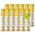 EVÄM Vitamin C 1000 mg Brausetabletten – Immunsystem, Hochdosiert 1250% NRV, Vegan und Zuckerfrei, Germany, Orangengeschmack, 12er Pack