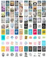 Edition Seidel Set 100 Postkarten Leben & Momente mit Sprüchen Karten mit Spruch Geschenk Geschenkidee Geburtstagskarten Geburtstag Liebe Freundschaft Leben Motivation lustig Postcrossing (SW02)