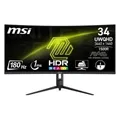 MSI Monitor Mag Serie Mag 342CQR E2 Uwqhd Curved Black