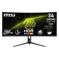 MSI Monitor Mag Serie Mag 342CQR E2 Uwqhd Curved Black
