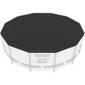 Bestway Abdeckplane Ø 366 cm rund | schwarz | PVC Frame Pool Abdeckung