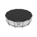 Poolabdeckung Bestway Schwarz Ø 370 Cm Kunststoff