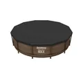 Bestway round pool cover Abdeckungen 370 cm Schwarz