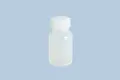 hünersdorff Weithalsflasche zum Befüllen mit Schraubverschluss aus LD-PE (bruchsicher und lebensmittelgeeignet), 300 ml, transparent