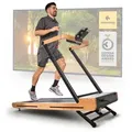 SportPlus Laufband SP-TM-1800-iE, SportPlus Holzlaufband, faltbar, App-Kompatibilität, FSC®-zertifiziert braun