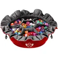 CardKingPro Immense Würfelbeutel mit Taschen – Rot – Kapazität 150+ Würfel – Großartiger Organizer für Würfelsammler, Perfekt für Dungeons and Dragons [Patentiertes Design]