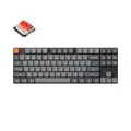 Keychron K1 Max Ultra-Slim QMK/VIA Bluetooth Wireless/USB Wired Custom Mechanische Tastatur, 2.4 GHz, Gaming-Tastatur mit TKL-Layout, Weiß-LED und Low-Profile Gateron Red Switch