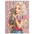 Depesche 13941 TOPModel Leoheart - Geheimcode Tagebuch mit Sound in Rosa, mit Model Motiv, Leo-Muster und Gold, inkl. 80 fein linierten und bunt illustrierten Seiten
