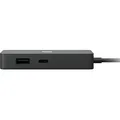 Kabelgebundener Microsoft Surface USB-C Travel Hub USB 3.2 Gen 2 Schwarz
