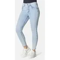 STOOKER WOMEN 5-Pocket-Jeans Rio Fexxi Move Strass Skinny Fit Jeans Skinny Fit Casual Clean Wash Denim Jeans Magic Shape Effekt für Damen blau 48