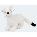 Semo Unbekannt Stofftier Wiesel, 23 cm, Kuscheltier, Plüschtier, Hermelin, weiss (ZZV-09TW01)