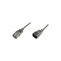 Digitus ASSMANN - Spannungsversorgungs-Verlängerungskabel - IEC 60320 C14 zu power IEC 60320 C13 - Wechselstrom 250 V - 1.2 m - geformt - Schwarz (AK-440201-012-S)