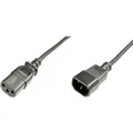 Digitus Strom Anschlusskabel [1x Kaltgeräte-stecker C14 - 1x Kaltgeräte-buchse C13] 1.20 M Schwarz