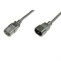 Digitus Netzkabelverlängerung, C14/St - C13/Bu Verlängerung AK-440201-012-S 1,2m