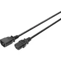 Digitus Netz-Verlängerungskabel, schwarz