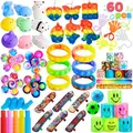 JOYIN 60 Stücke Kindergeburtstag Mitgebsel Set, Popular Fidget, Partyspielzeuge, Goodie Bags Fillers für Kindergeburtstag Gastgeschenke, Give Aways Kindergeburtstag Klassenzimmer Preise