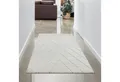 Carpetia Teppich Skandinavisch Wohnzimmerteppich Hochflor Rautenmuster weiß creme-beige, rechteckig, Höhe: 30 mm