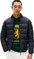 Tommy Hilfiger Herren Pufferjacke New Mid Weight mit Stehkragen, Blau (Desert Sky), L