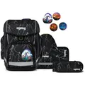 ergobag CUBO Schulrucksack-Set Super ReflektBär, 5-teilig