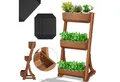 KESSER Hochbeet, mit Etagen Premium Blumenkasten Blumentreppe Gemüsebeet Blumenbeet