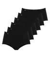 Sloggi Damen Slips 24/7 Microfibre Midi Slip 83010180847 6er Pack, Farbe:Schwarz, Wäschegröße:48, Artikel:-0004/04 Black
