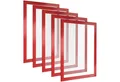 Poppstar Einzelrahmen, Poppstar 5x Magnetischer Info-Rahmen A4, 32,2 x 23,6 cm, rot