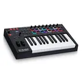 M-Audio Oxygen Pro 25 – 25-Tasten USB MIDI Keyboard Controller mit Beat Pads, MIDI-zuweisbaren Drehreglern, Tasten und Native Instruments Soundpaket (NKS Integration)