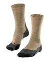 FALKE Damen Wandersocken TK2 Explore W So Wolle Funktionsmaterial antiblasen dick 1 Paar, Beige Nature Melange 4100, 41-42