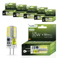Lumiled LED Lampen G4 6er Set Leuchtmittel 4W (ersetzt 30W Glühlampe) 4000K Neutralweiß 380lm 360° Lichtwinkel 12V AC/DC Mini Glühbirnen kleine Birne Energiesparende kein Flackern SMD