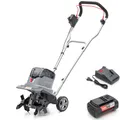 IKRA Akku Motorhacke Gartenfräse IB-TC 36 | 36V Bosch System | 18–30 cm Arbeitsbreite| Arbeitstiefe bis 20 cm | mit Akku & (4,0 Ah) & Ladegerät