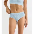 sloggi Hipster ZERO Feel Bliss mit Stretch-Spitze, superweich, atmungsaktiv blau M
