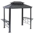 SOJAG Grillpavillon "Messina BBQ", BxHxT: 292 x 262 x 179 cm, inkl. Dacheindeckung, anthrazit - grau