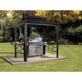 SOJAG Canada Pavillon »Messina«, aus Aluminium und Stahl, mit Seitenablagen u. Rauchablass