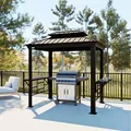 Sojag Grillpavillon Messina BBQ Aluminium 179 cm x 292 cm x 262 cm Anthrazit