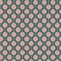 A.S. Création Retro-Tapete 70er Jahre 0,53 x 8,5 m - Tapete Vintage Grafik-Muster in Blau, Gelb, Pink - Vliestapete Retro Chic - 395371