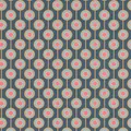 Retro Kreis Tapete Geometrisch Blau Rot AS Creation 39537-1 Punkte Wand Cover