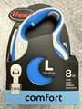 Flexi Comfort L 8m Hundeleine , Rollleine - Blau Neu