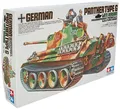 TAMIYA 300035176 300035176-1:35 Dt. SdKfz.171 Panther G Späte A.(2), originalgetreue Nachbildung, Plastik Bausatz, Basteln, Modellbausatz, Zusammenbauen, unlackiert, Grün, Braun