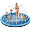 Kinder Sprinkler Wasserspielzeug Hund Pool Splash Pad Blau 200cm