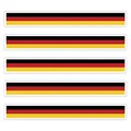 benobler 5 x Aufkleber Deutschland f. KFZ Auto Motorrad Boot Flagge Fahne Germany