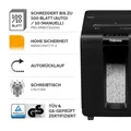 Fellowes Automax 100M Aktenvernichter mit Partikelschnitt bis 100 Blatt schwarz 4629201