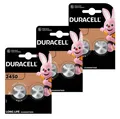 6x Duracell CR2450 3V Lithium Knopfzellen Batterien DL2450 BR2450