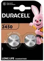 2x Duracell CR2450 3V Lithium-Knopfzellen Batterie DL2450 BR2450