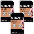 3 x Duracell CR2450 2er Blister 3V Lithium