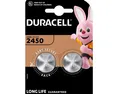2 x Original Duracell CR2450 DL2450 Lithium Knopfzelle 3V 24,5x5,0mm Batterie